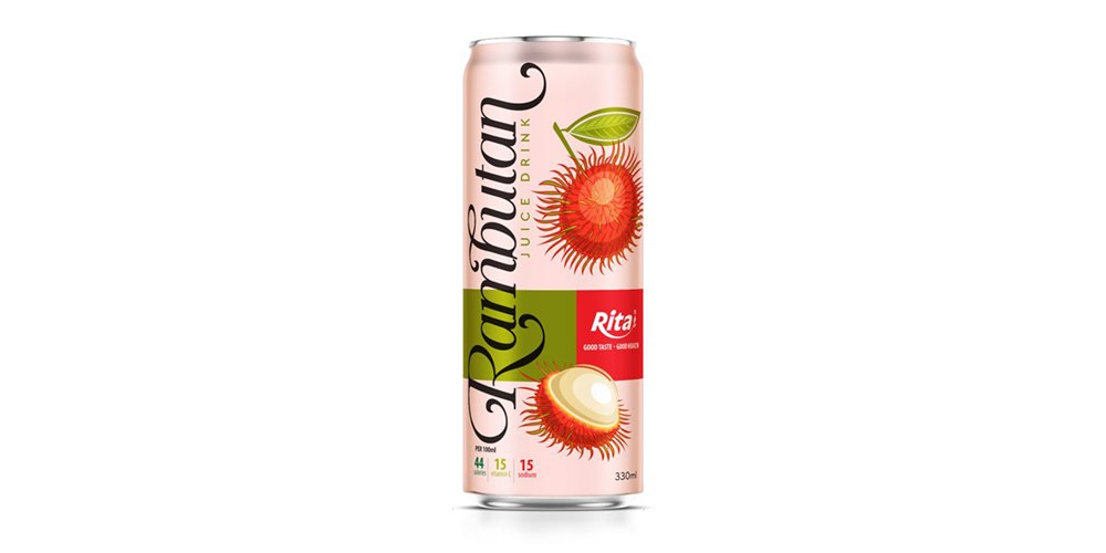Rambutan Juice Drink 330ml Slim Can 